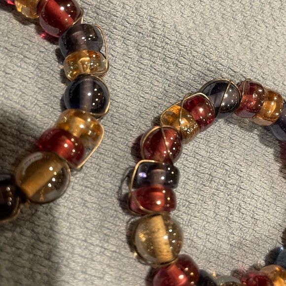 Multicolored Silver Wire Purple and Green Napkin Rings 2 sets of 6 Each = 12 - Picture 9 of 16